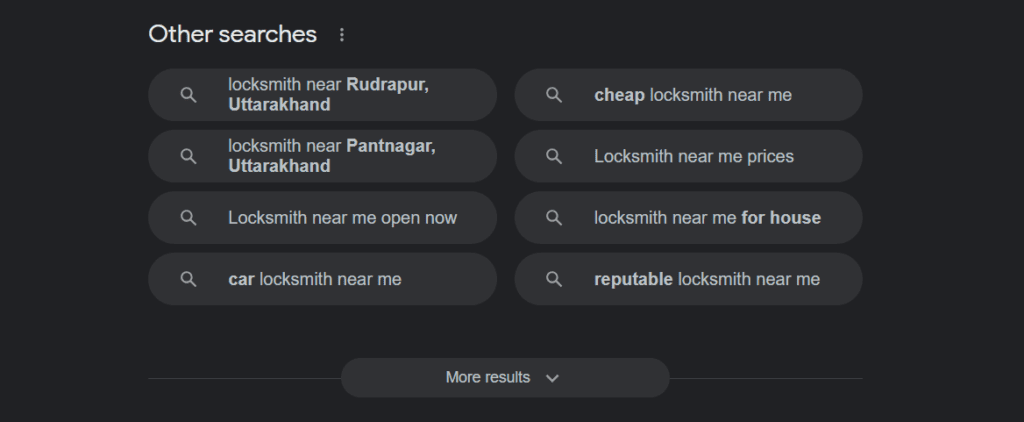 How to find keywords for locksmiths ?
