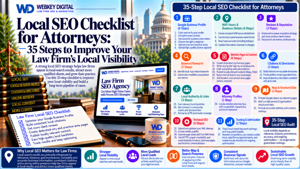 Local SEO checklist for attorneys